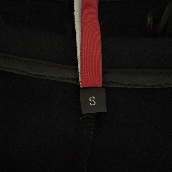 Imperial Mini Dress Long Sleeve Feather trim Black Size Small T-Shirt Italy - Picture 9 of 13